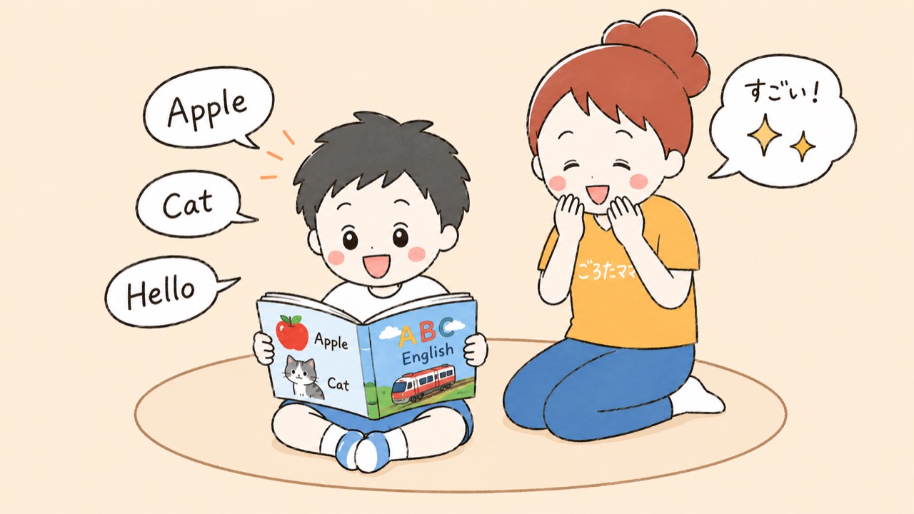 英語絵本を読む練習になる