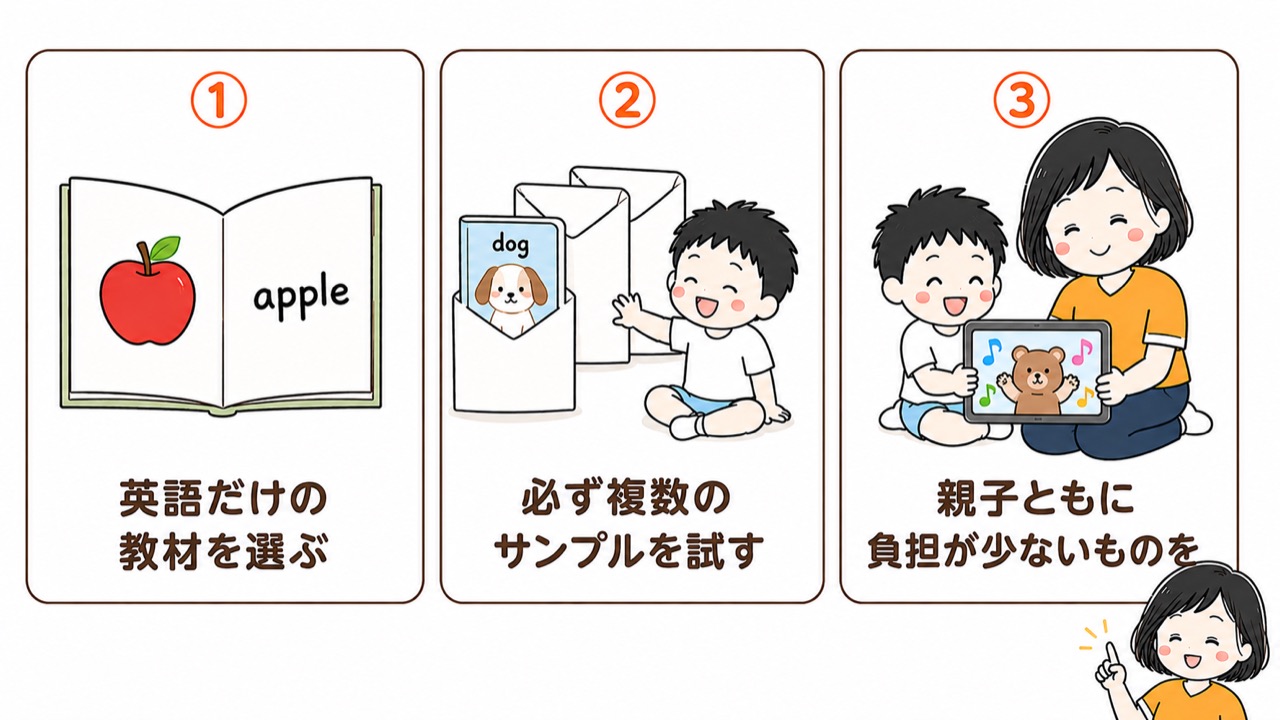 4〜6歳の英語教材選びで失敗しない3つのポイント